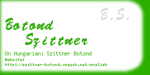 botond szittner business card